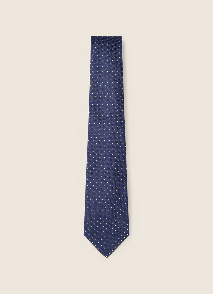 Silk polka dot tie