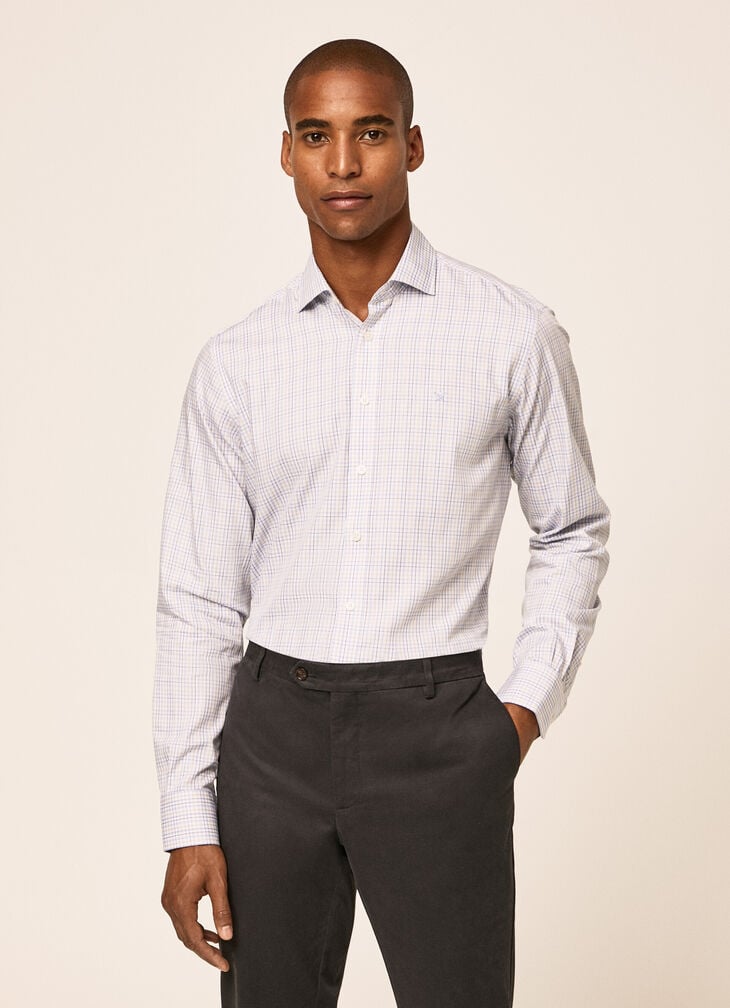 Tattersall check print shirt