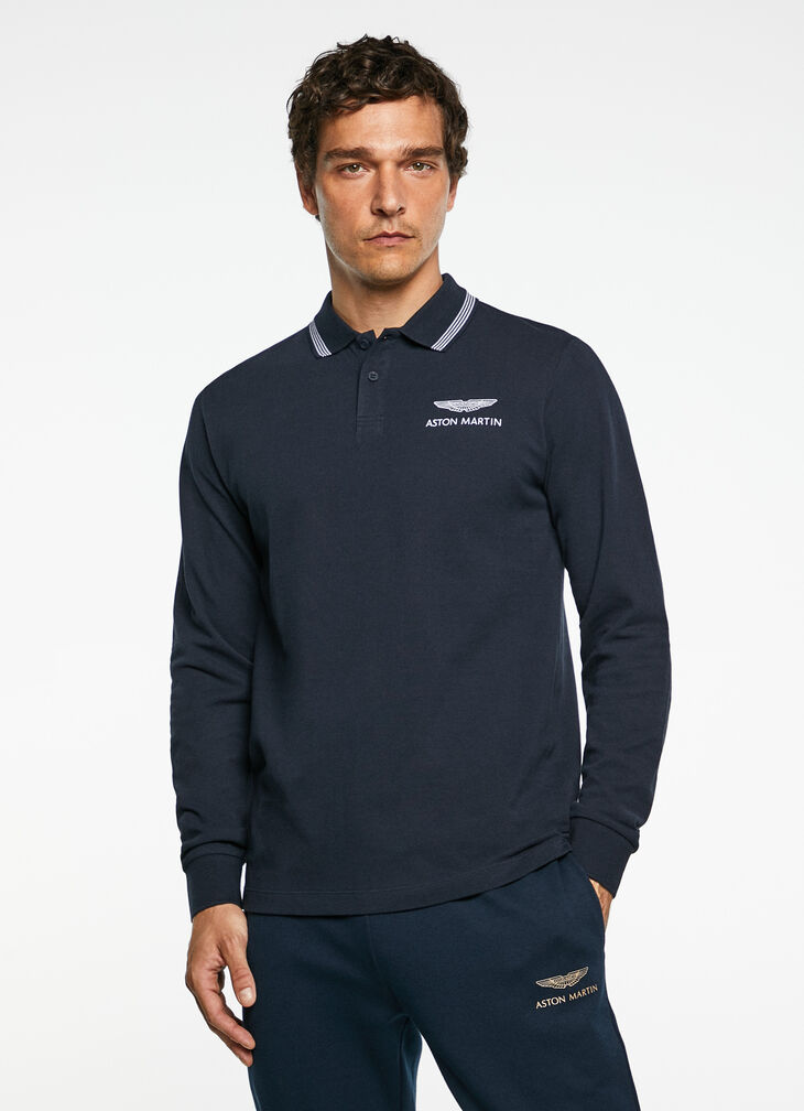 Long-sleeved polo shirt