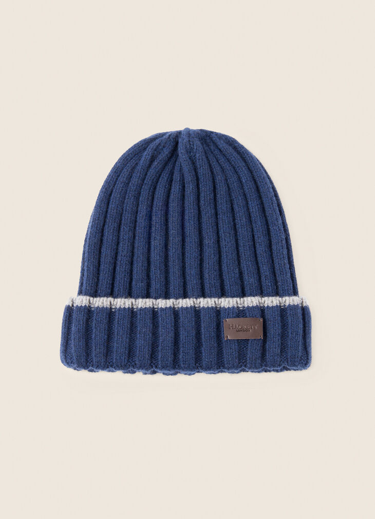 Ribbed beanie hat