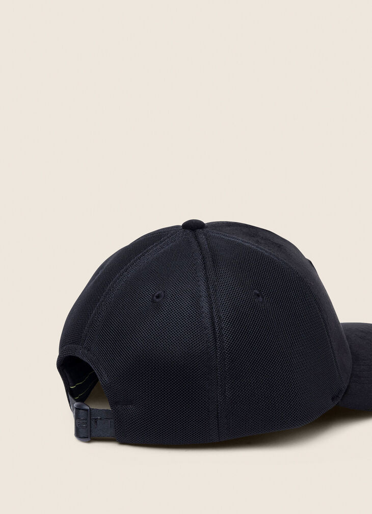 Faux suede baseball cap