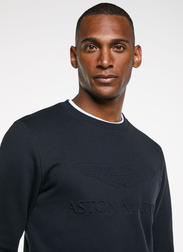 Embossed logo sweatshirt