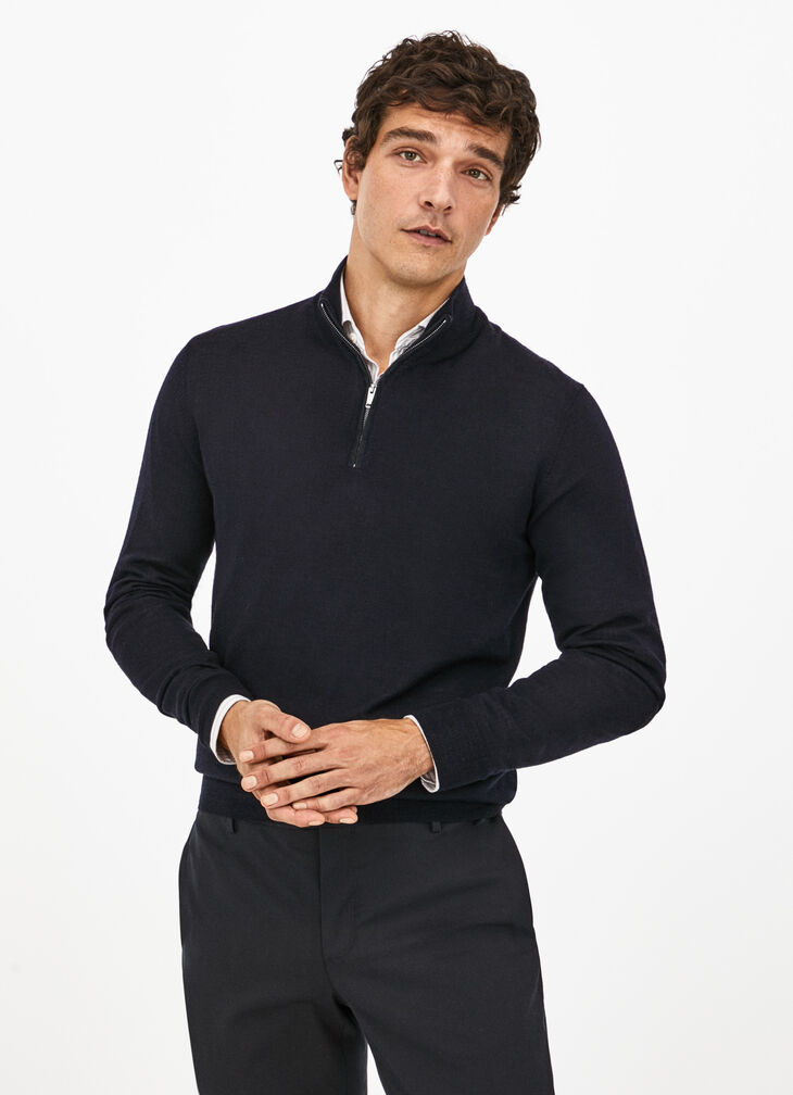 Merino wool silk jumper