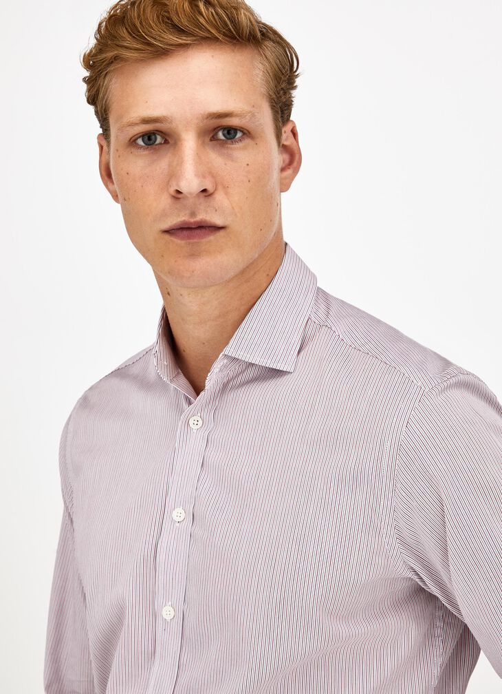 Bi-colour stripe shirt
