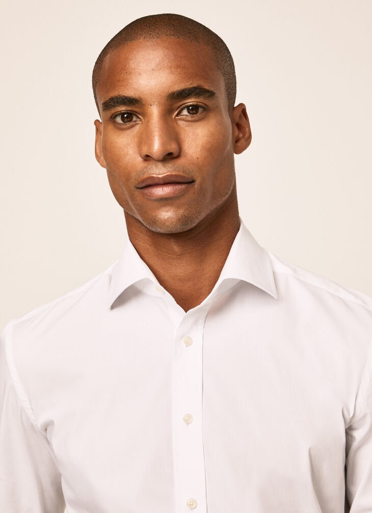 Stretch cotton shirt