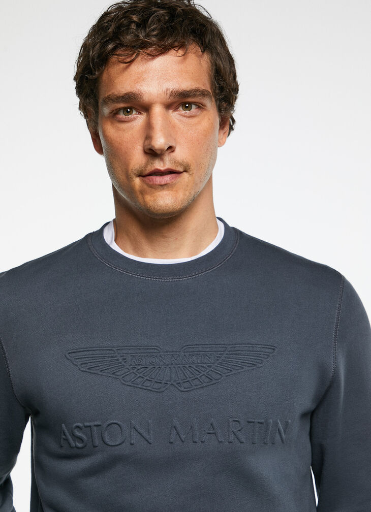Embossed logo sweatshirt