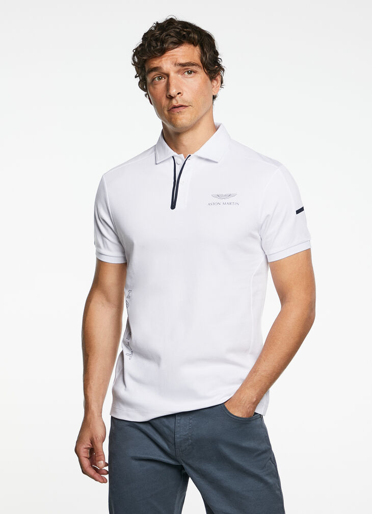 Motor inspired polo shirt