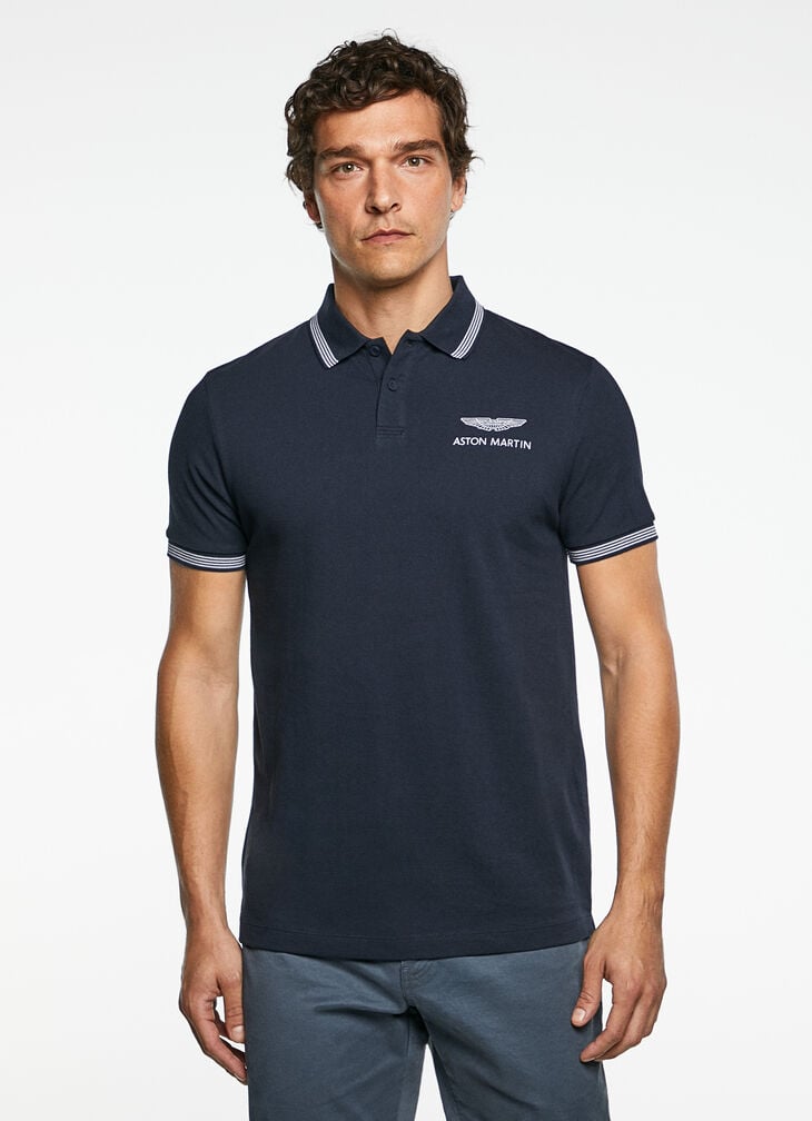 Motor inspired polo shirt