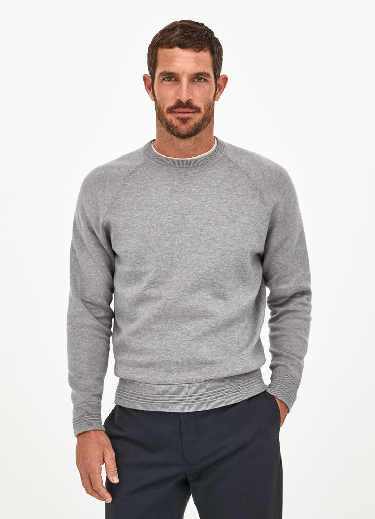 Cotton knitted sweatshirt