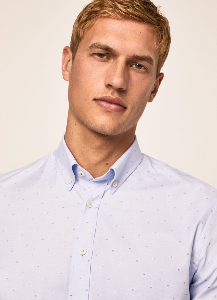 Dobby structured shirt