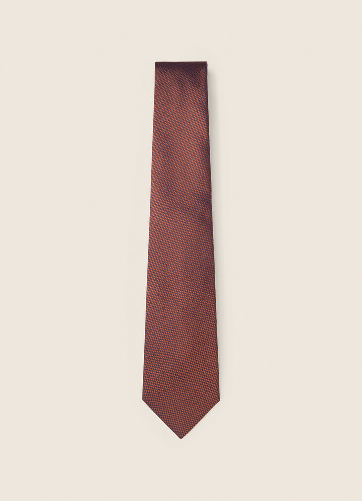 Silk polka dot tie