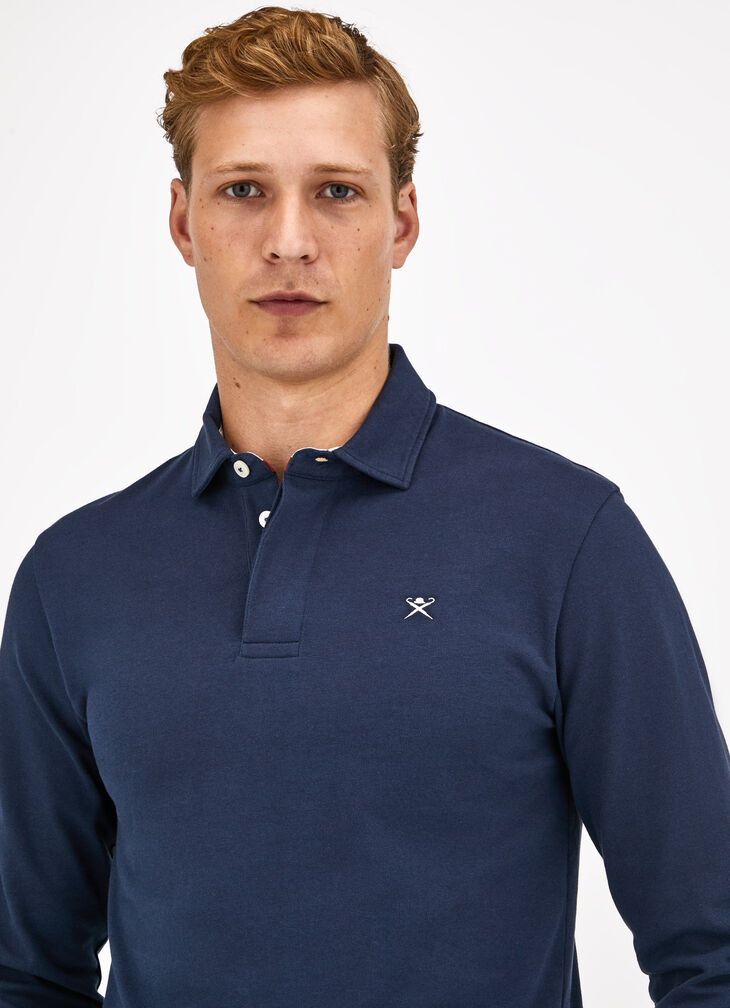 Long sleeve rugby polo shirt