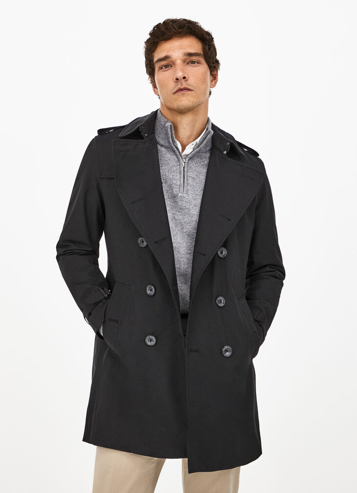 Technical trench coat