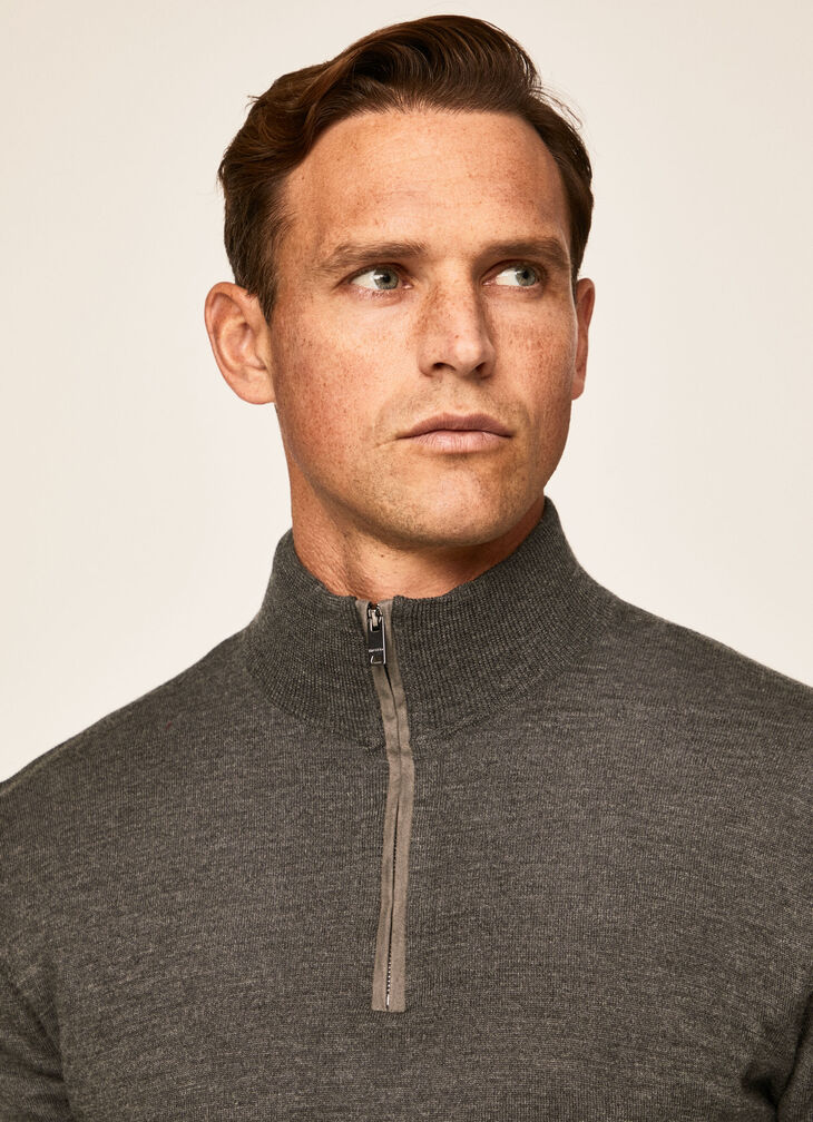 Merino wool silk jumper