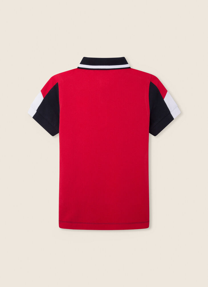 Motor inspired polo shirt