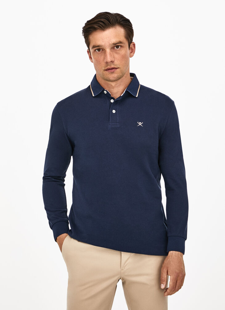 Long sleeve polo shirt