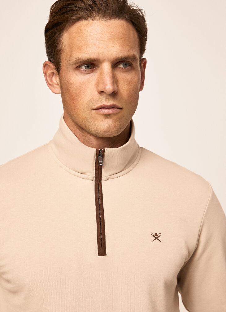 Half-zip sweatshirt