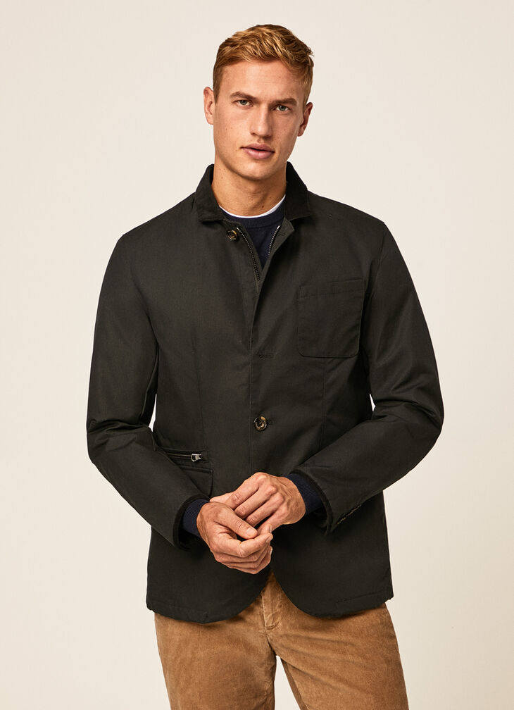 Waxed blazer