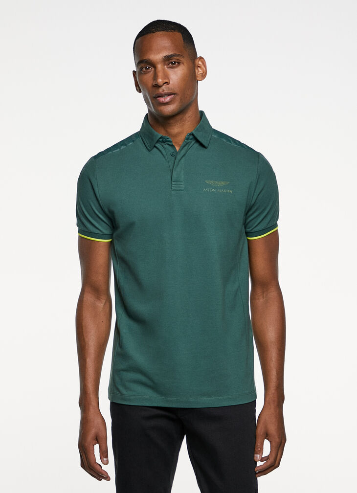 Motor inspired polo shirt