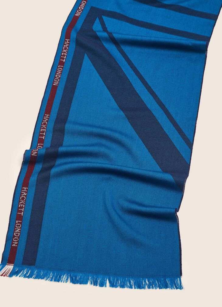 Flag print scarf