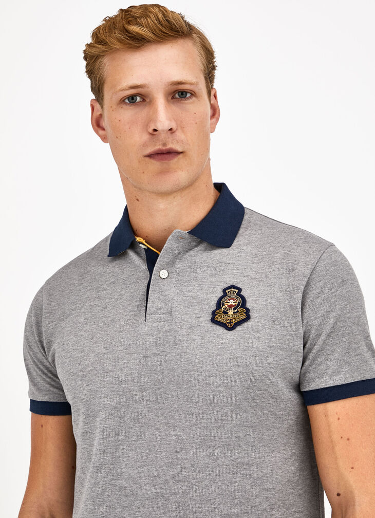 Badge polo shirt