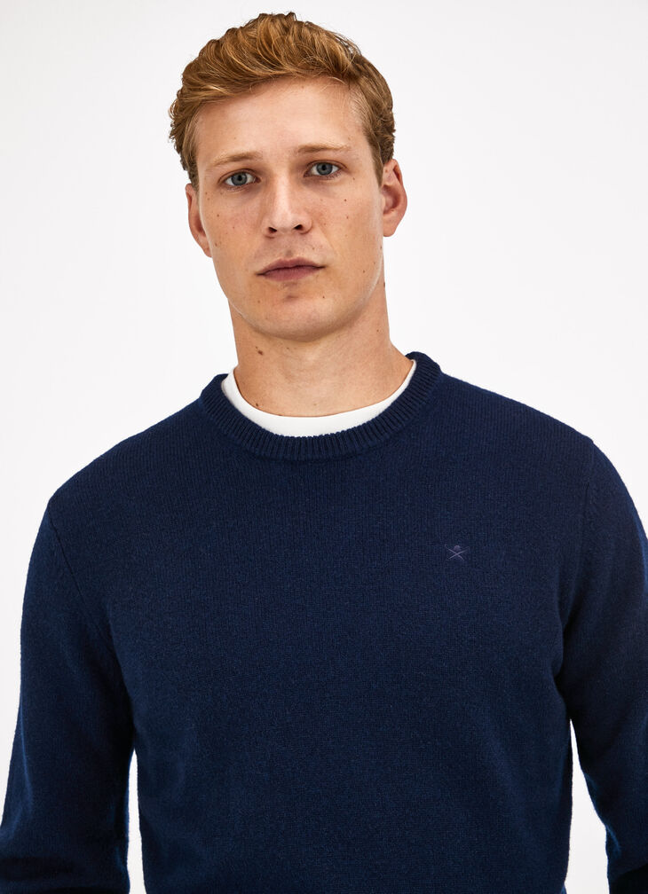 Lambswool crew neck jumper