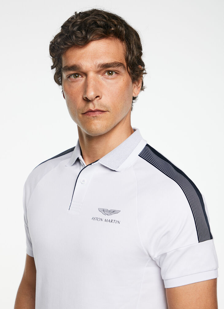 Motor inspired polo shirt