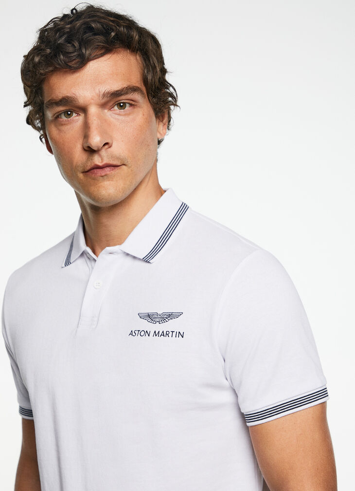 Motor inspired polo shirt