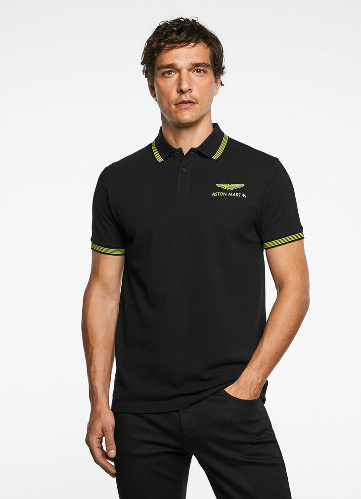Motor inspired polo shirt