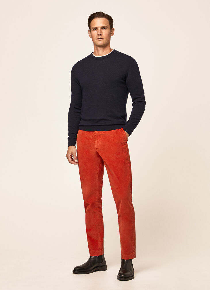 Corduroy chino trousers