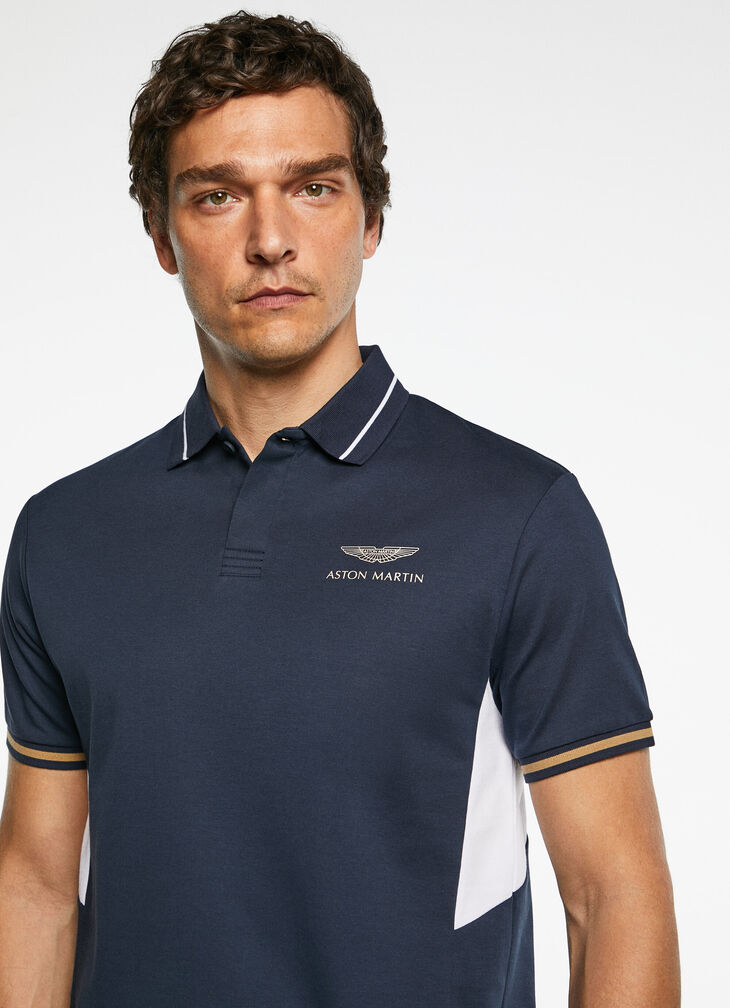 Motor inspired polo shirt