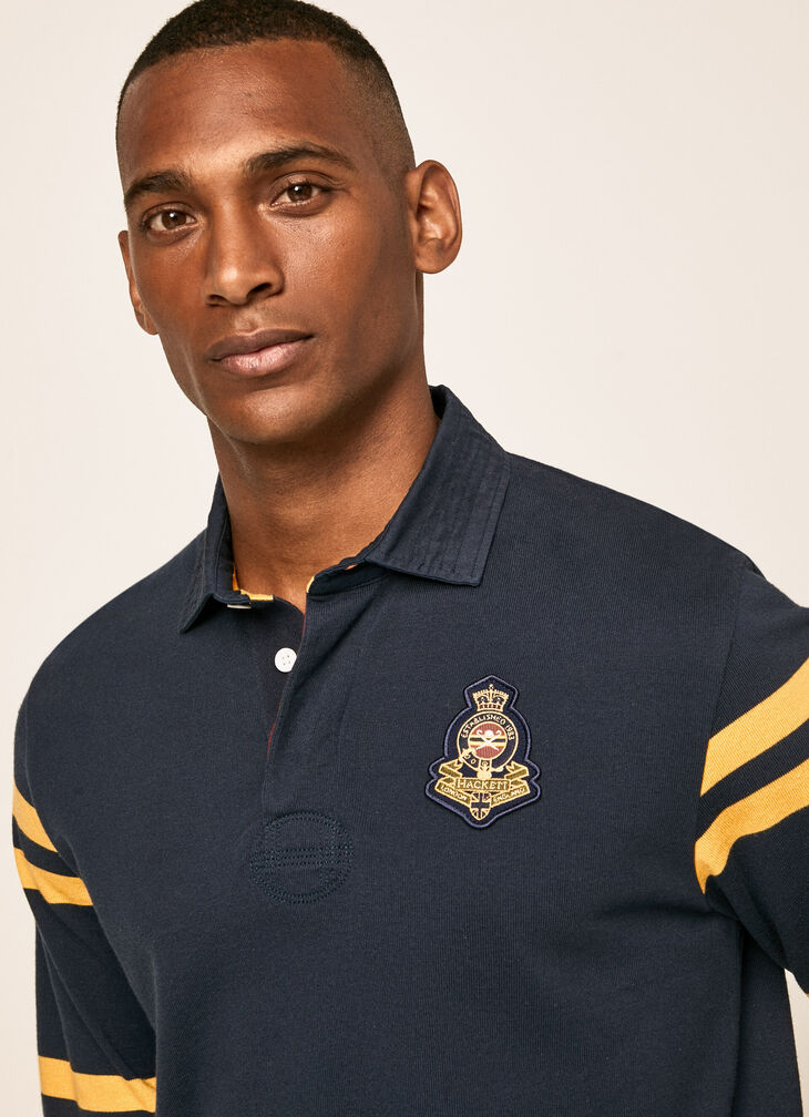 Striped polo shirt