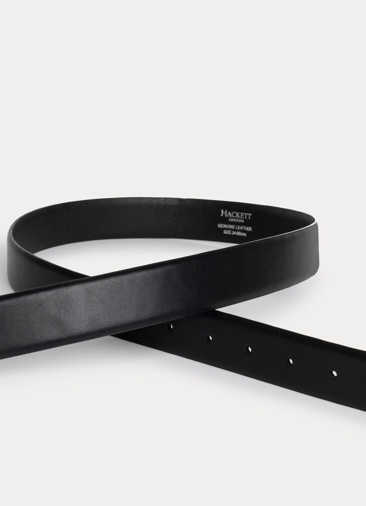 Plain leather belt