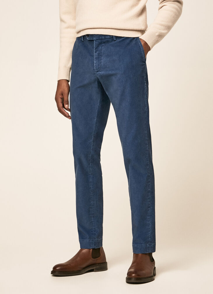 Corduroy chino trousers