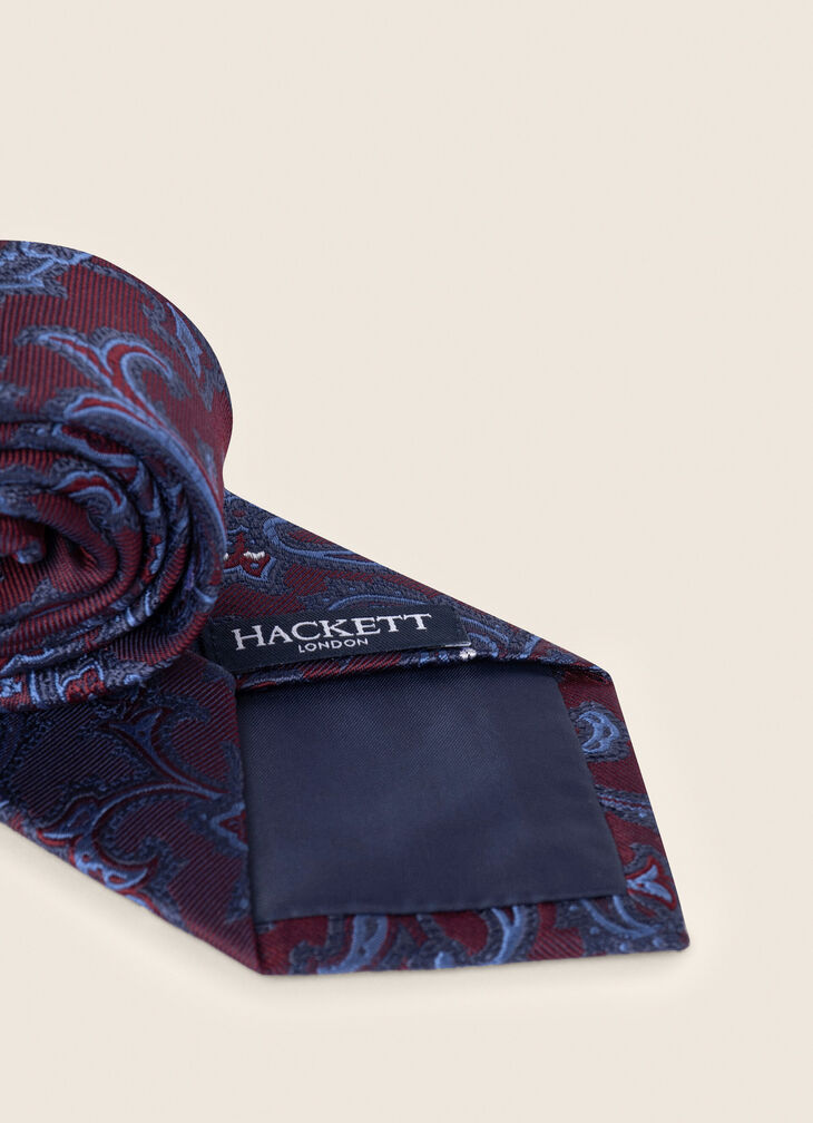 Silk paisley tie