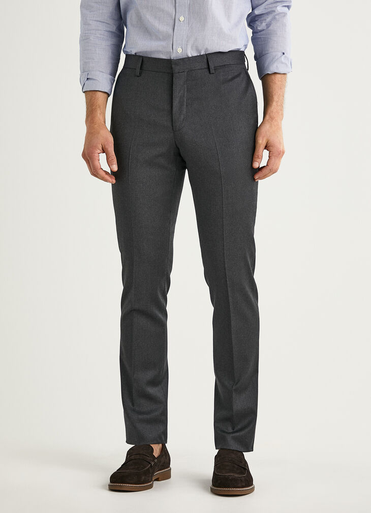Wool suit trousers