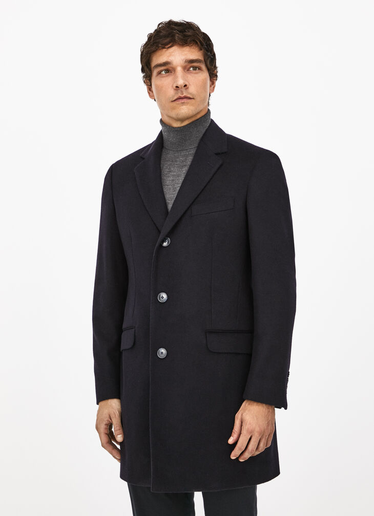 Wool cashmere overcoat