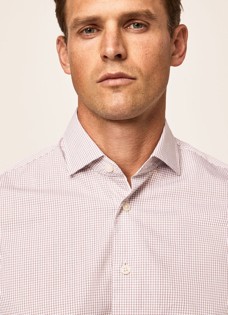 Textured cotton dobby shirt