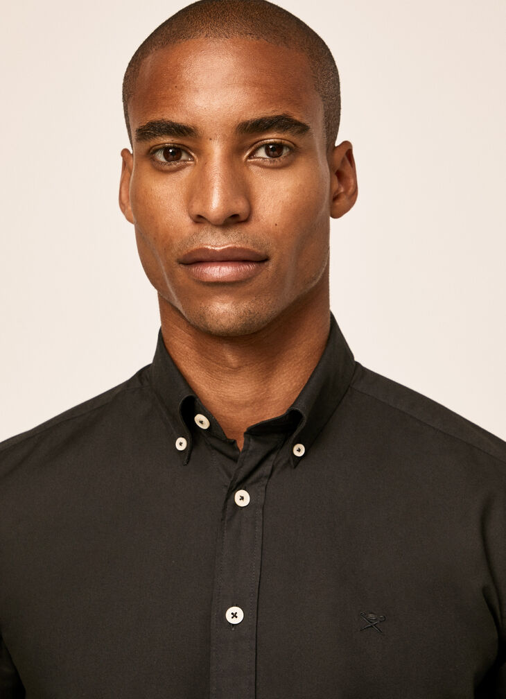 Garment dyed Oxford shirt
