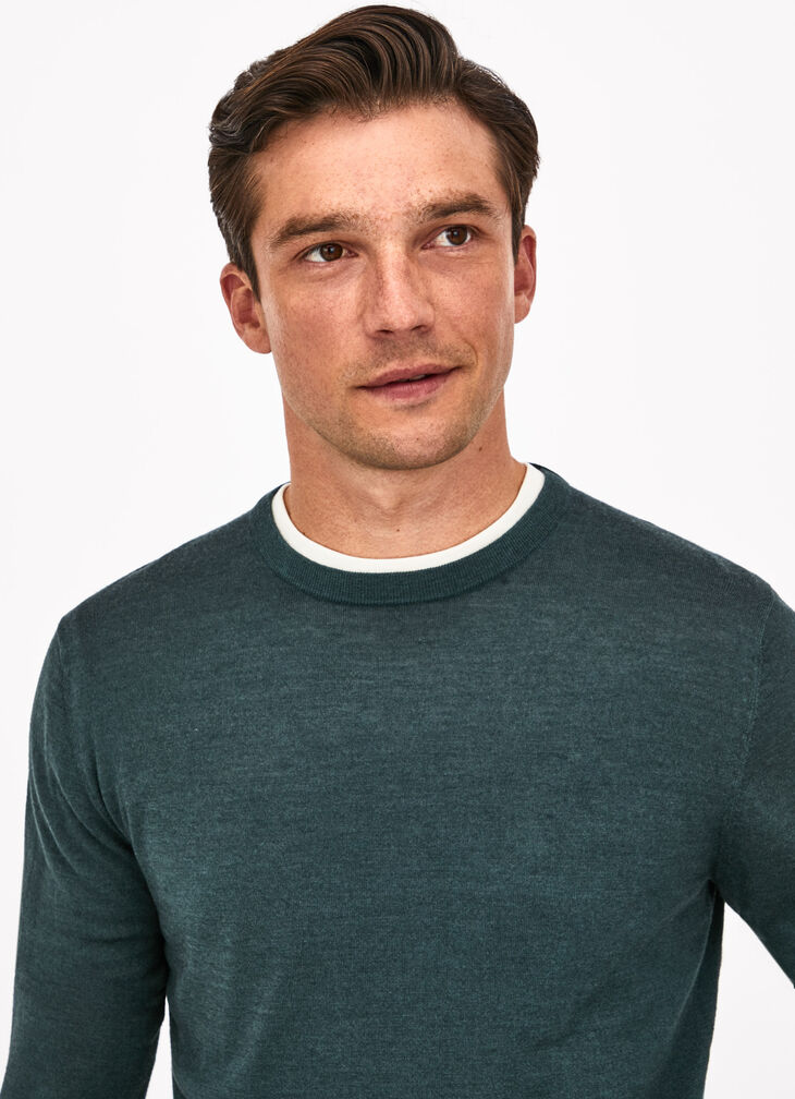Merino wool silk jumper