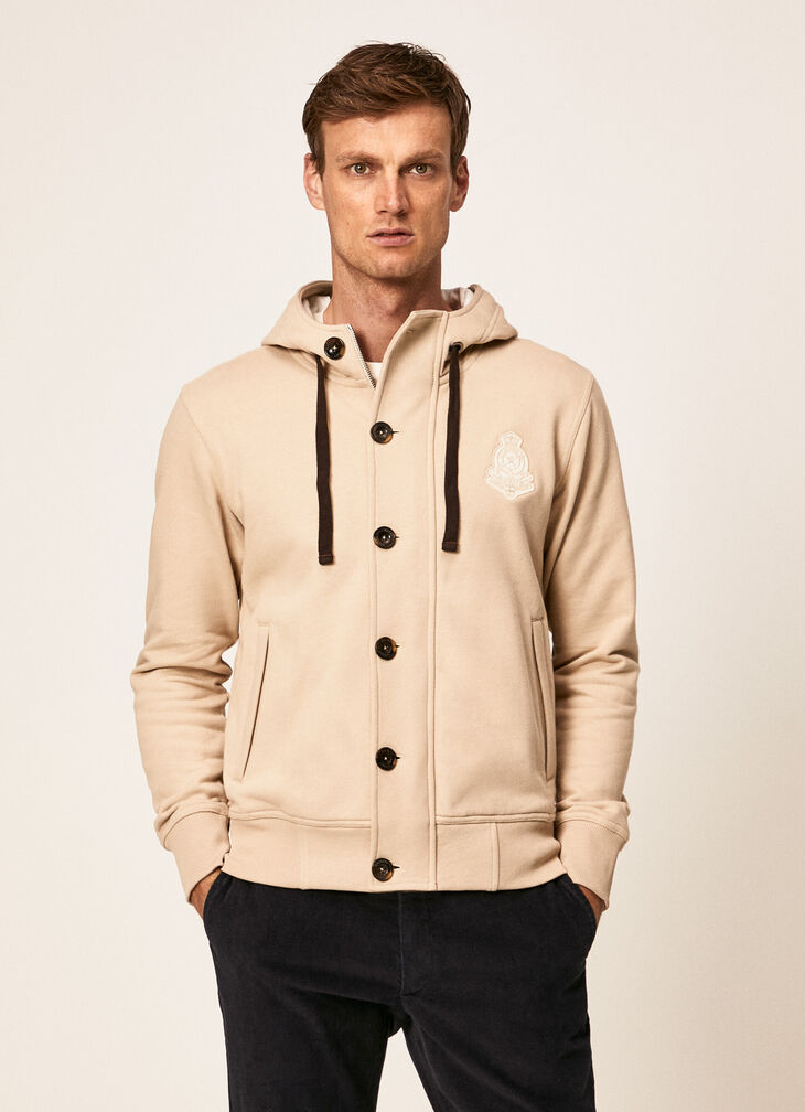 Hooded fleece jacket