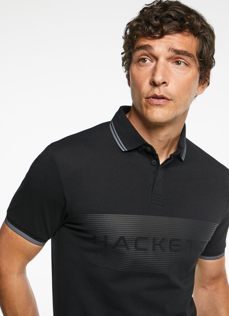 Logo print polo