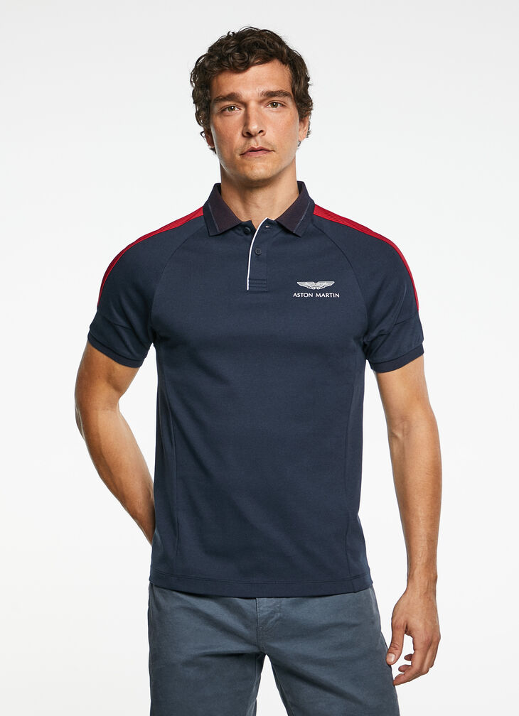 Motor inspired polo shirt
