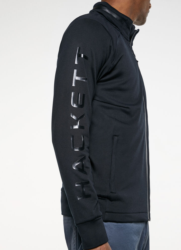 Hooded sporty jacket