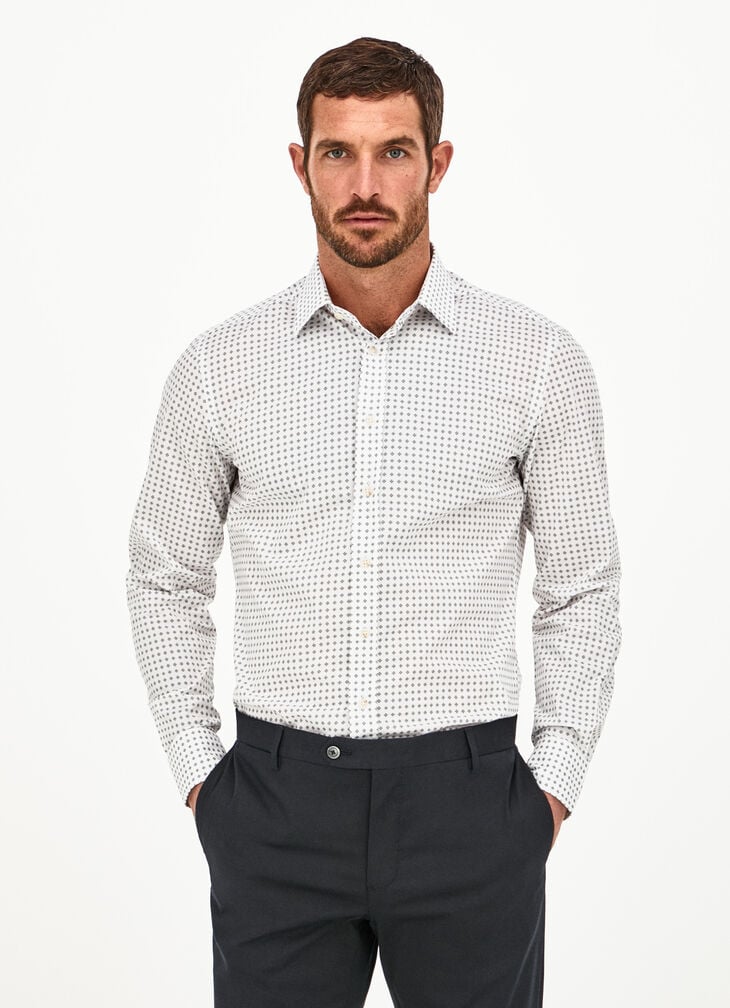 Printed shirt with motifs