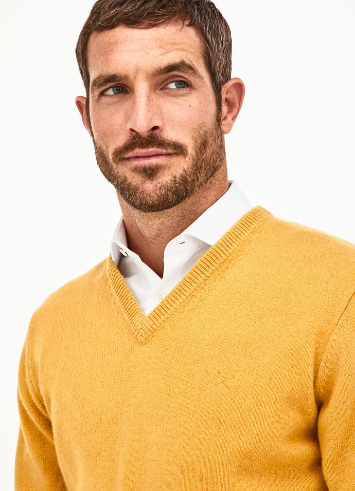 Lambswool V-neck jumper