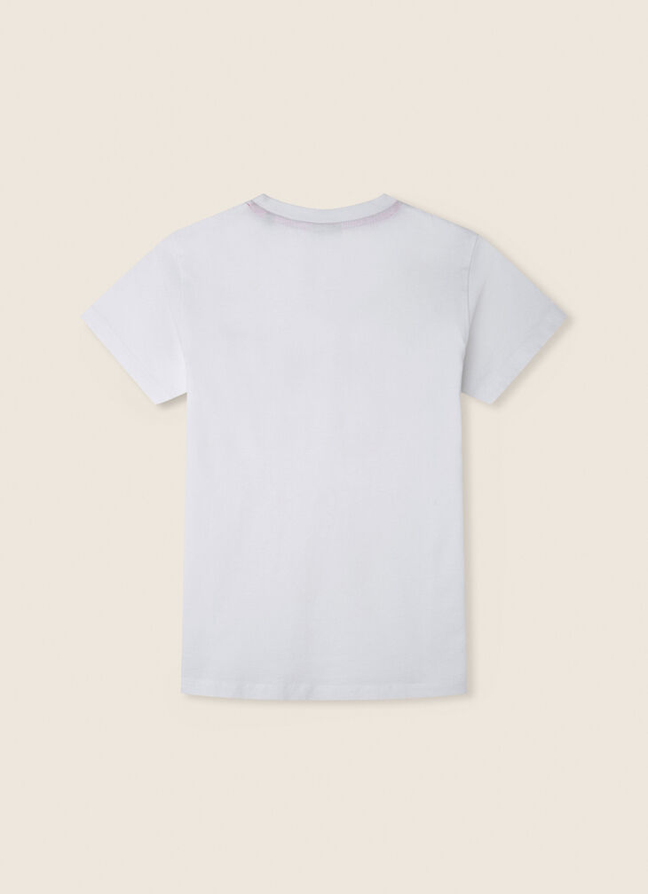 Graphic-print cotton t-shirt