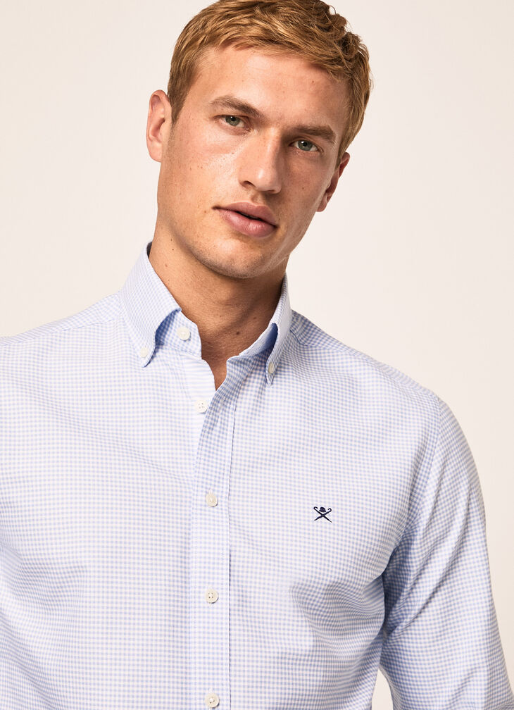 Gingham cotton shirt