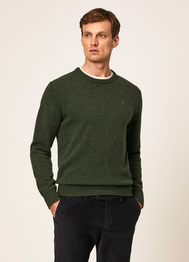 Lambswool crew neck jumper