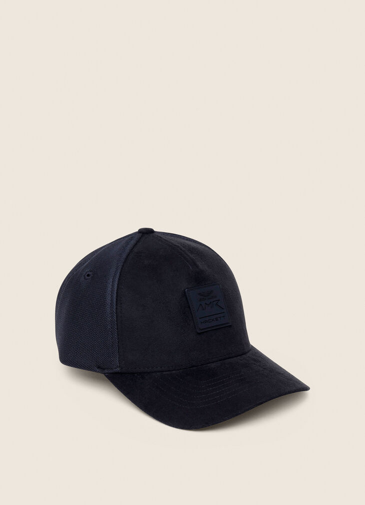 Faux suede baseball cap